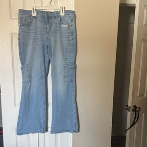 American Eagle Outfitters Light Blue Flare Jeans